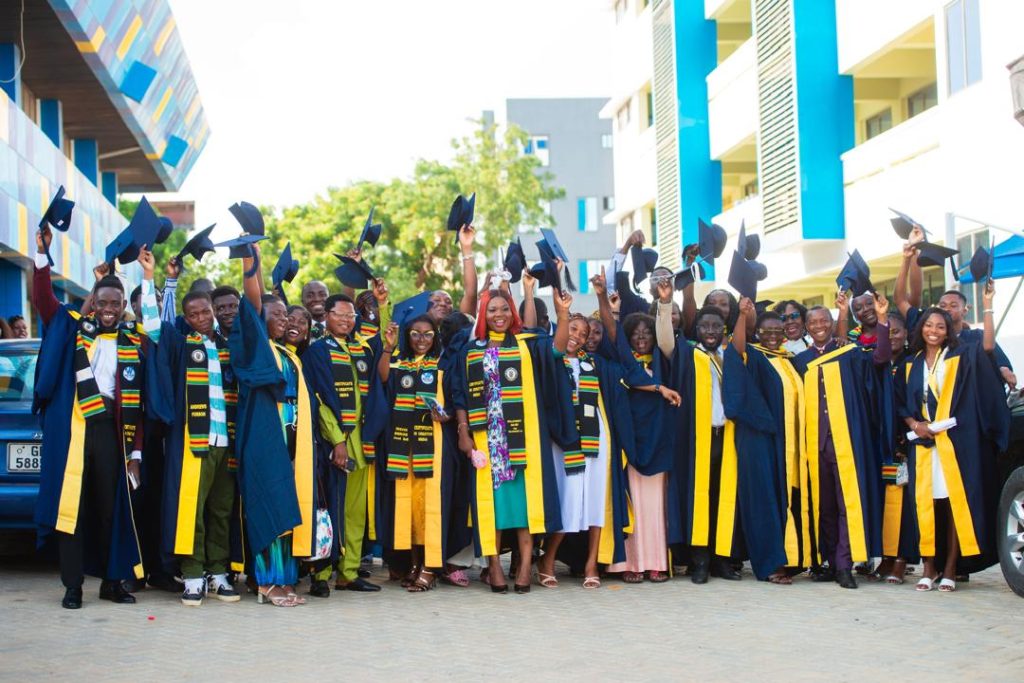 Graduates of Woyeje Media Academy's second batch at the graduation ceremony held in partnership with GCTU in Accra on 16 October 2026.